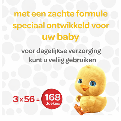 Dalin Vochtige Doekjes 56 Stuks 24-Pack – Zachte Babydoekjes Groot Voordeel