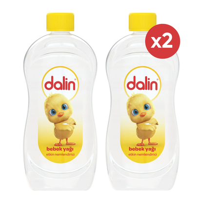 Dalin Babyolie 300ml 2-Pack – Zachte Verzorging voor Gevoelige Babyhuid