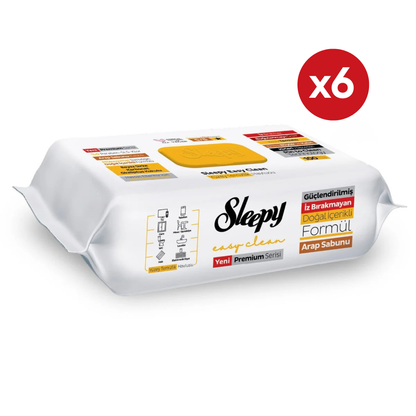 Sleepy Reinigingsdoekjes 100 Stuks 6-Pack – Arabische Zeep Geur Voordeel