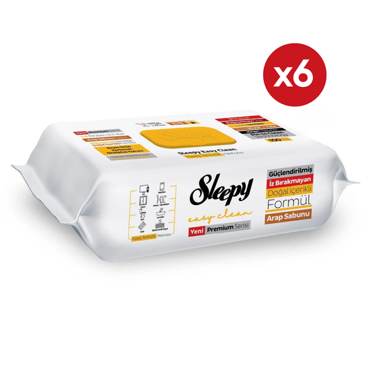 6x Sleepy Oppervlaktereinigingsdoekjes – Arabische Zeep – 100 stuks