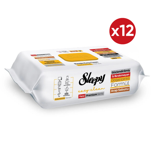 12x Sleepy Oppervlaktereinigingsdoekjes – Arabische Zeep – 100 stuks
