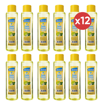 Alvina Citroen Eau de Cologne 400ml 12-Pack – Frisse Geur Groot Voordeel