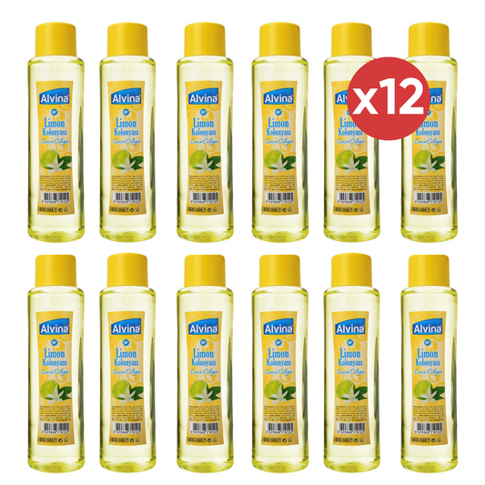 12x Alvina Citroen Eau de Cologne 400 ml