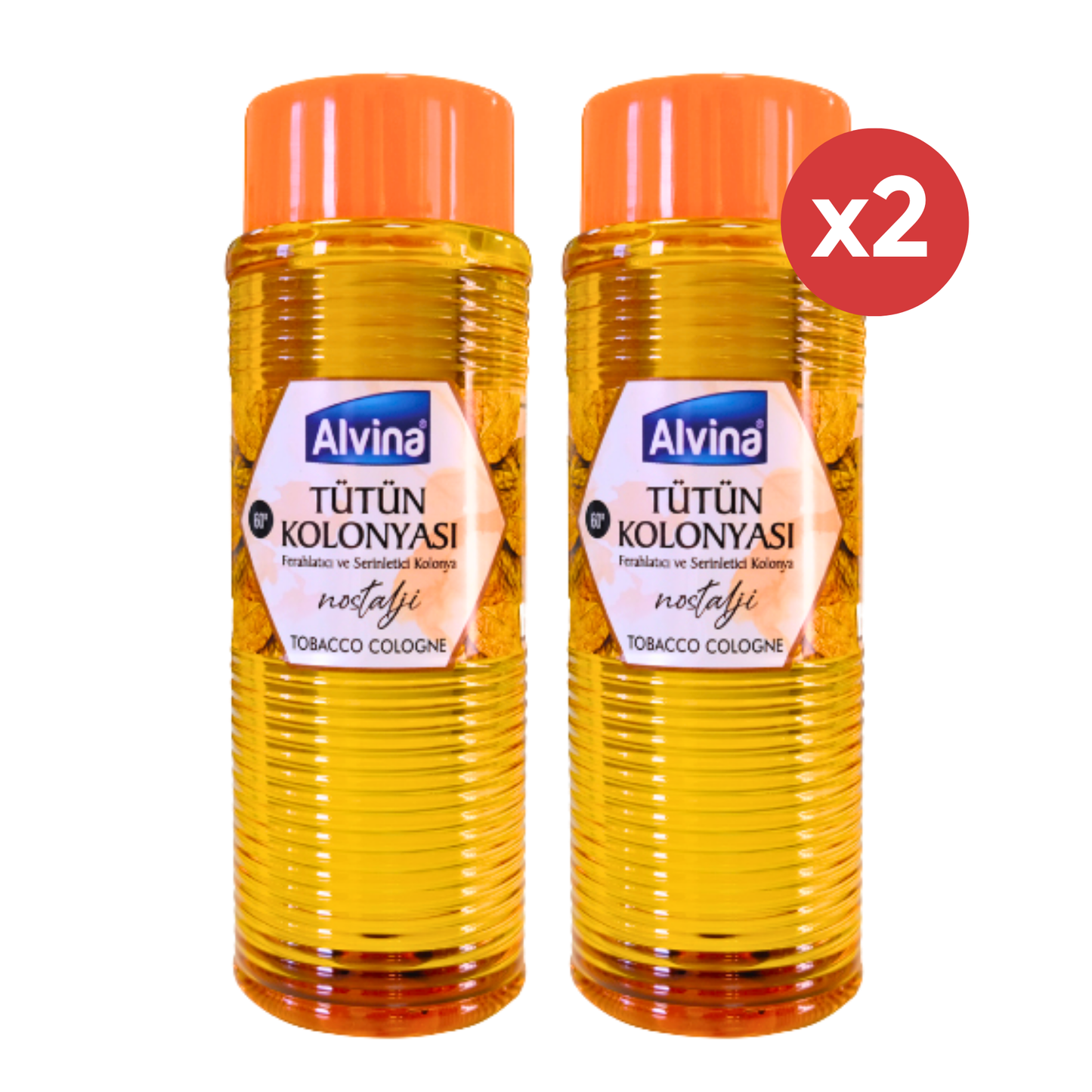 Alvina Tabak Eau de Cologne 400ml 2-Pack – Voordeel Frisse Geur