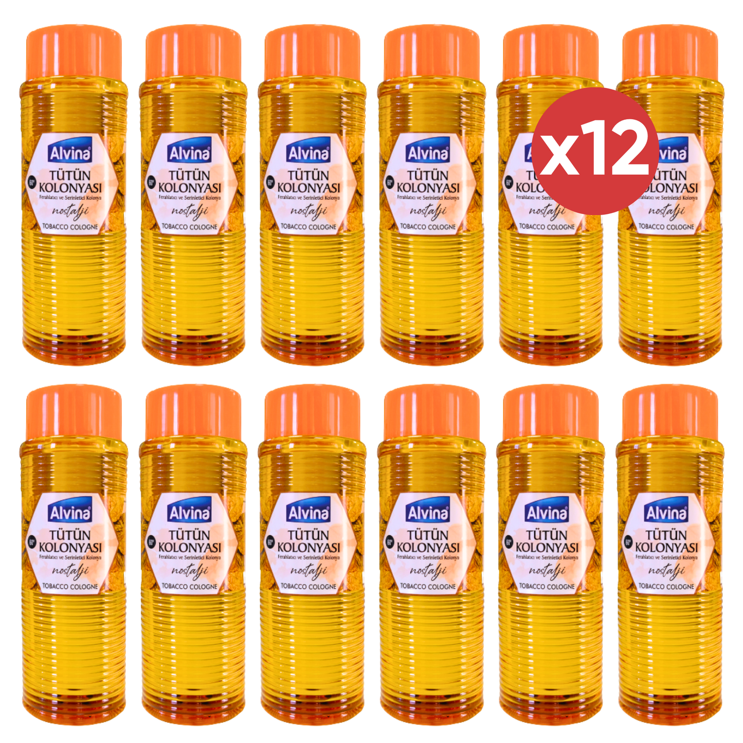 Alvina Tabak Eau de Cologne 400ml 12-Pack – Grote Voordeelverpakking
