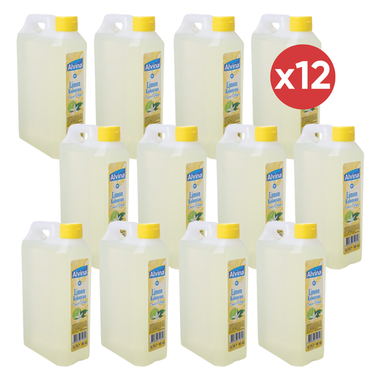12x Alvina Citroen Eau de Cologne 1000 ml