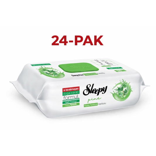 Sleepy Reinigingsdoekjes Glas Fris 100 Doekjes – 24 Stuks Voordeelverpakking