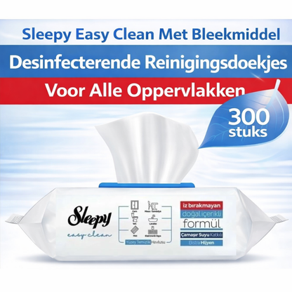 12x Sleepy Oppervlaktereinigingsdoekjes met Bleekmiddel – 100 stuks