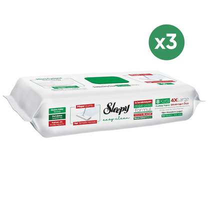 3x Sleepy Easy Clean Vloerreinigingsdoekjes Geschikt voor Mop – 50 Stuks – Met Witte Zeep
