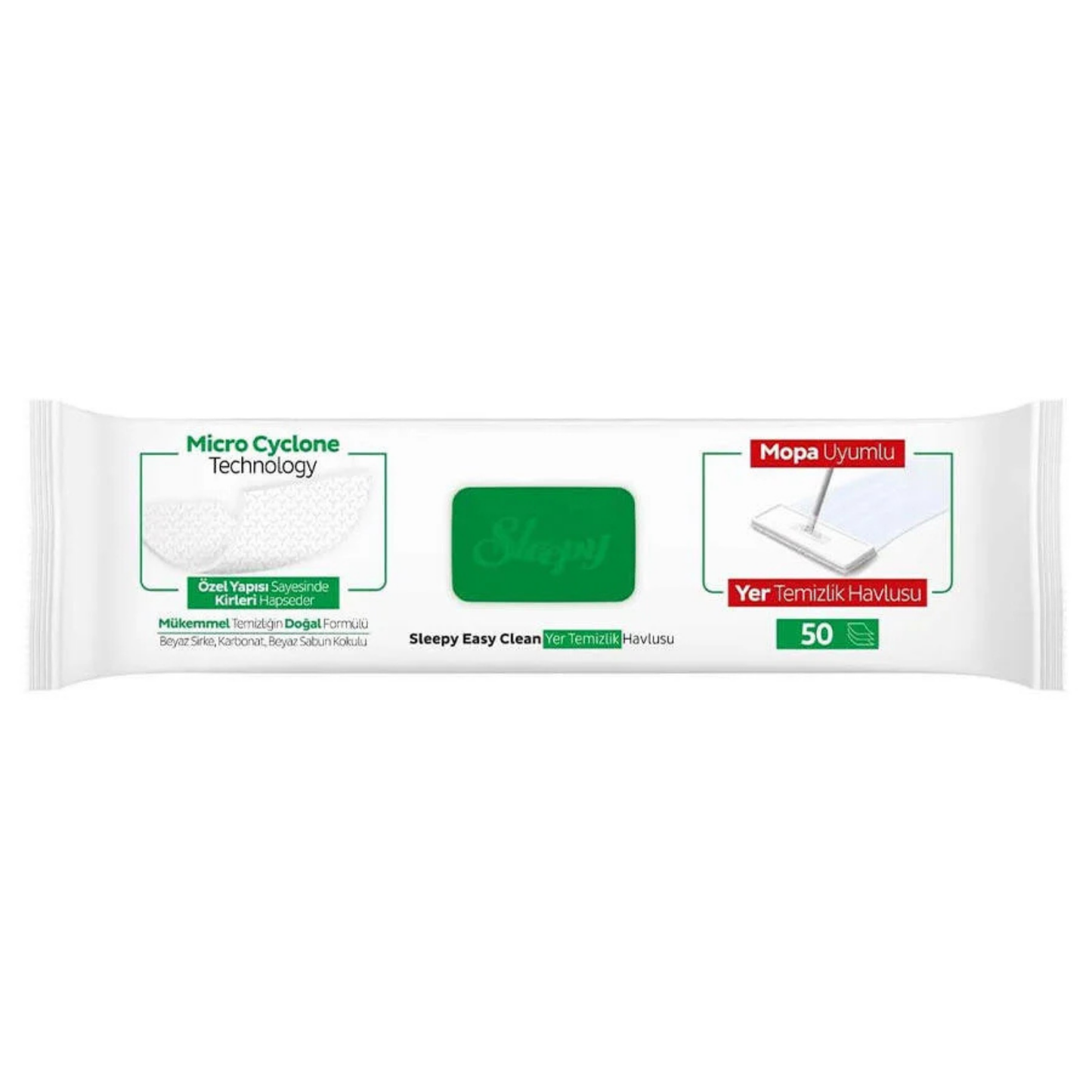 3x Sleepy Easy Clean Vloerreinigingsdoekjes Geschikt voor Mop – 50 Stuks – Met Witte Zeep