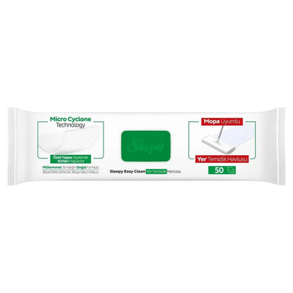 3x Sleepy Easy Clean Vloerreinigingsdoekjes Geschikt voor Mop – 50 Stuks – Met Witte Zeep