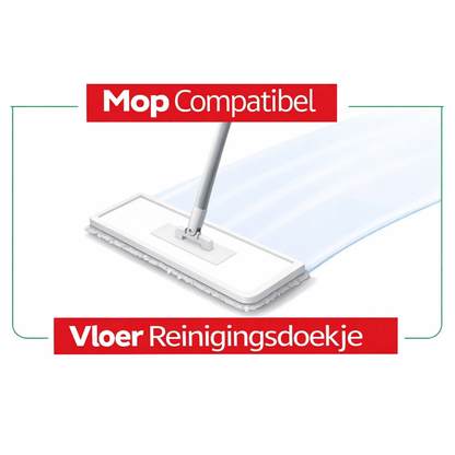 Sleepy Easy Clean Vloerreinigingsdoekjes met Bleekmiddel 50 Stuks 12-Pack – Geschikt voor Mop