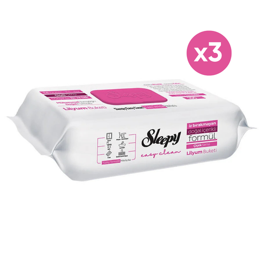 3x Sleepy Easy Clean Leliebloesem Reinigingsdoekjes – 100 Stuks