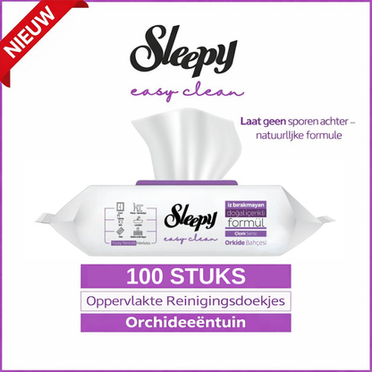 Sleepy Easy Clean Reinigingsdoekjes 100 Stuks 3-Pack – Orchidee Geur Voordeel
