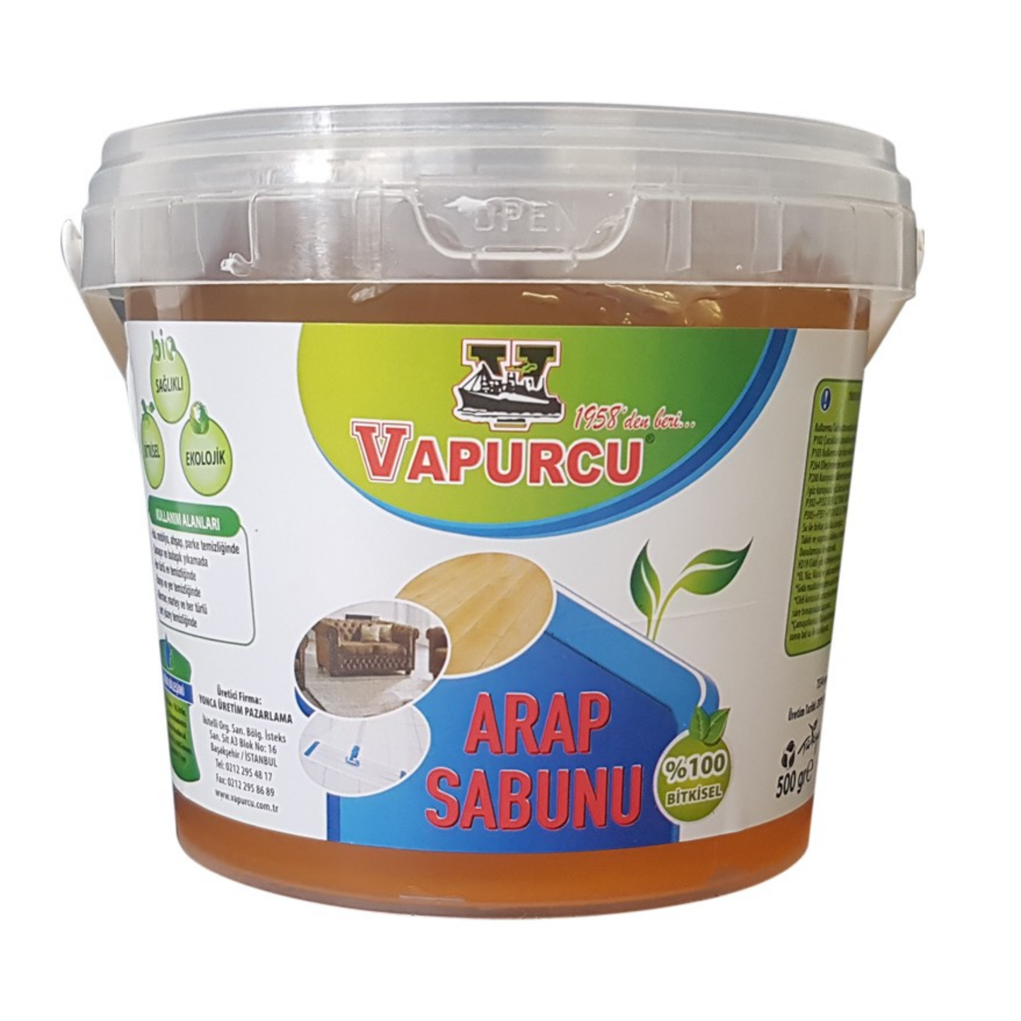 Vapurcu Traditionele Groene Zeep 500g 4-Pack – Krachtige Natuurlijke Reiniger Voordeel