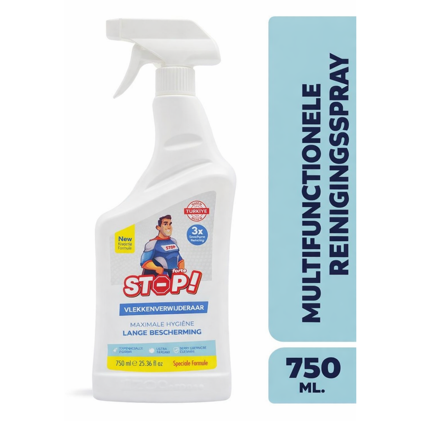 x2 STOP Vlekkenverwijderaar Spray 750ml – Krachtige Multireiniger