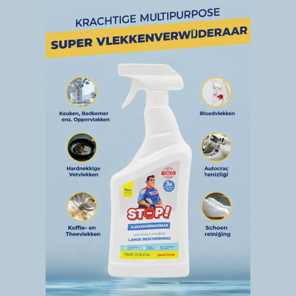 x2 STOP Vlekkenverwijderaar Spray 750ml – Krachtige Multireiniger