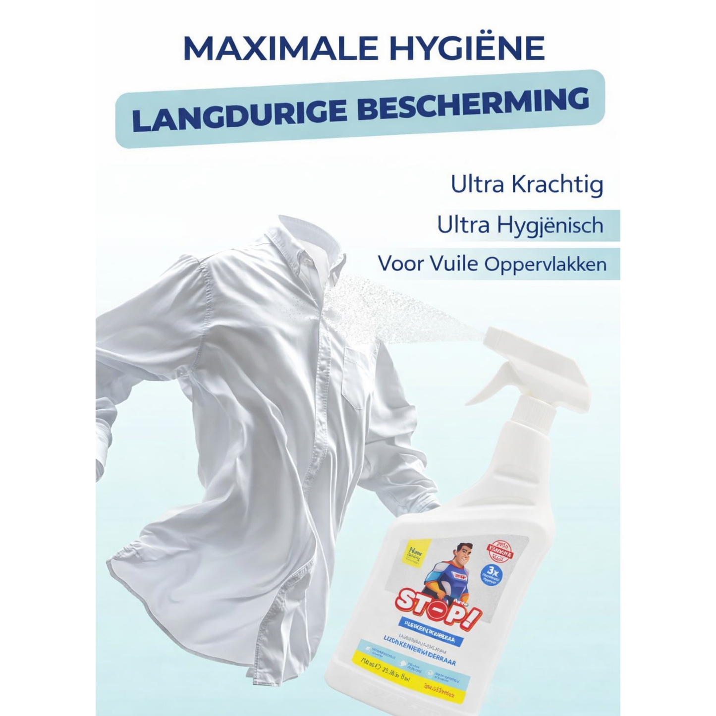 x2 STOP Vlekkenverwijderaar Spray 750ml – Krachtige Multireiniger