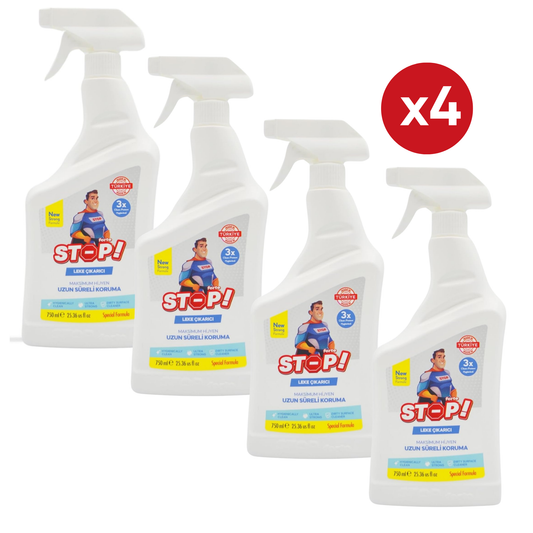 x4 STOP Vlekkenverwijderaar Spray 750ml – Krachtige Multireiniger