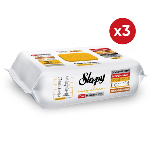 3x Sleepy Oppervlaktereinigingsdoekjes – Arabische Zeep – 100 stuks