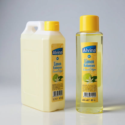 Alvina Citroen Eau de Cologne Set 400ml + 1000ml – 1+1 Voordeel Frisse Geur