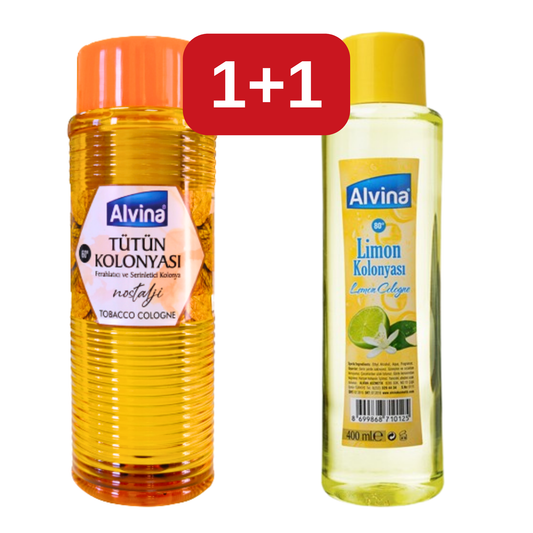 Alvina Eau de Cologne Voordeelset 2 x 400 ml – Citroen & Tabak