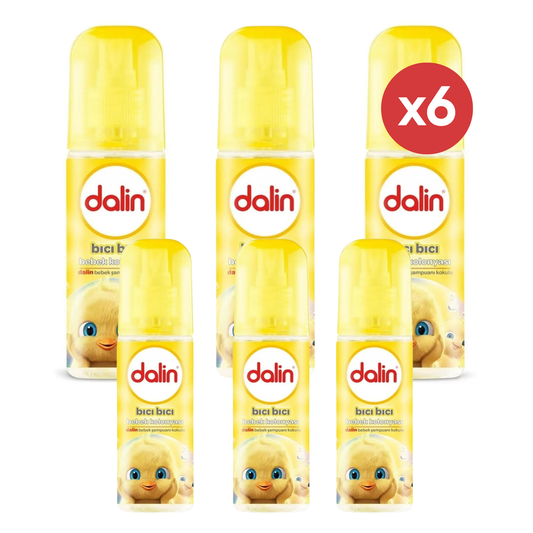 6x Dalin Baby Eau de Cologne Bıcı Bıcı 150 ml – Frisse Geur voor Baby’s